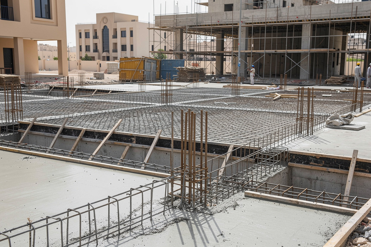 أعمال البناء والخرسانة المسلحة